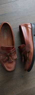 Hush Puppies Men’s Brown Leather Tassel Loafers